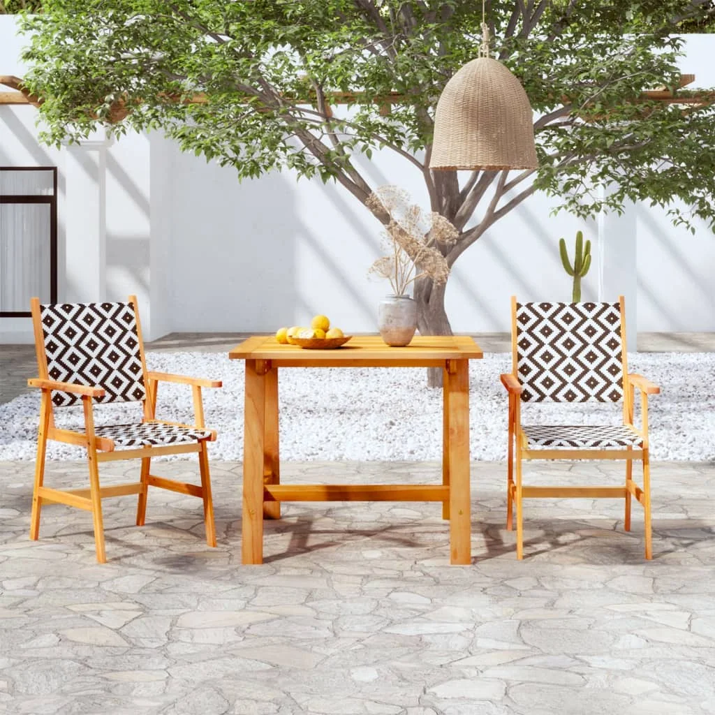 3 Piece Patio Dining Set Solid Acacia Wood B Outdoor Table and Chair Sets Outdoor Furniture Sets
3 Piece Patio Dining Set Solid Acacia Wood B Outdoor Table and Chair Sets Outdoor Furniture Sets