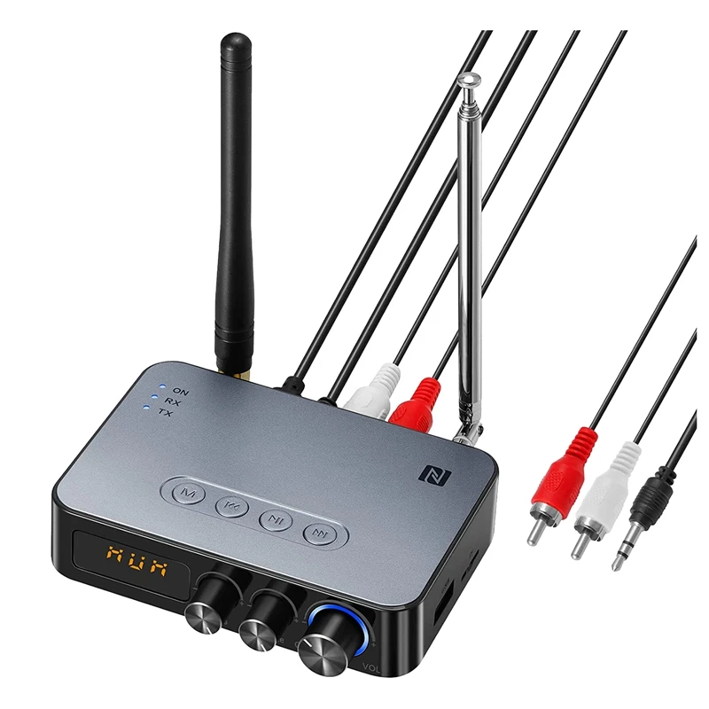 Audio Adapter Bluetooth 5.1 Transmitter Receiver For TV Home Stereo Wireless Audio Adapter With Remote Control
Audio Adapter Bluetooth 5.1 Transmitter Receiver For TV Home Stereo Wireless Audio Adapter With Remote Control
