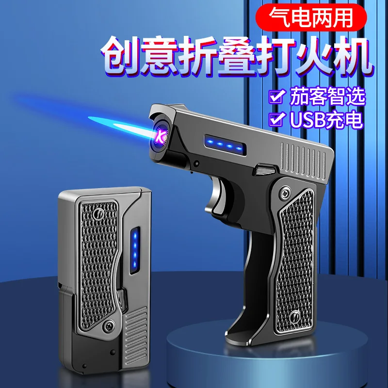 Уникальная ветрозащитная газоэлектрическая плазменная USB перезаряжаемая зажигалка подарок для мужчин складной пистолет бутафонарь турбо ...
Уникальная ветрозащитная газоэлектрическая плазменная USB перезаряжаемая зажигалка подарок для мужчин складной пистолет бутафонарь турбо ...