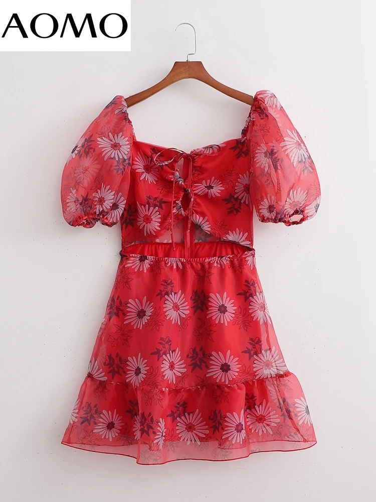 AOMO Women's Summer Dress Fashion Flowers Mesh Dresses Hollow Bow Female Casual Beach Dress 1D124A
AOMO Women's Summer Dress Fashion Flowers Mesh Dresses Hollow Bow Female Casual Beach Dress 1D124A