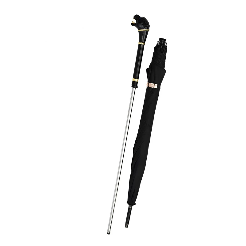 Folding Luxury Long Handle Leopard Dragon Snake Stand Self-defense Sturdy Windproof Strong Walking Cane Stick Umbrella WH100YH
Folding Luxury Long Handle Leopard Dragon Snake Stand Self-defense Sturdy Windproof Strong Walking Cane Stick Umbrella WH100YH