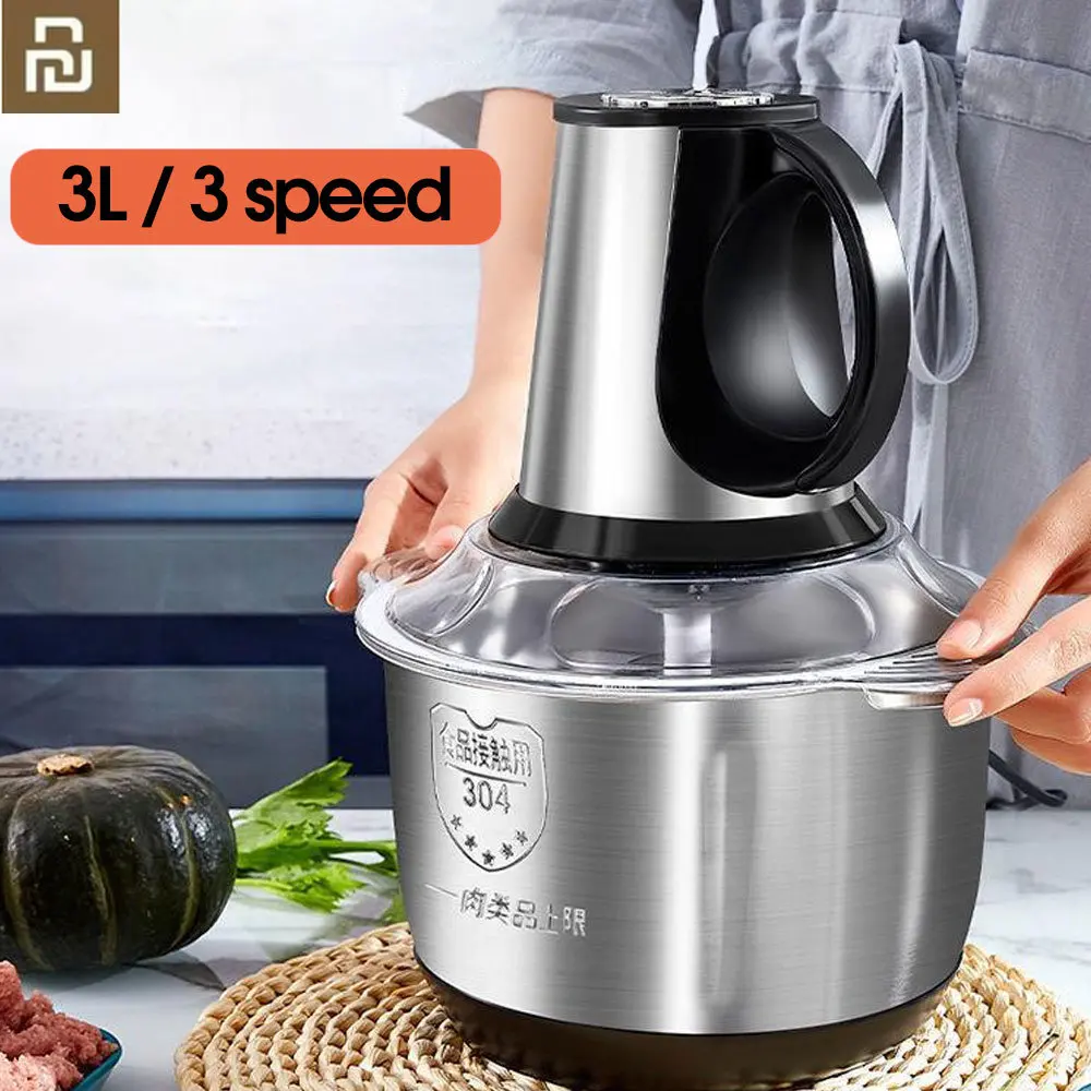 Электрическая мясорубка YOUPIN 3 скорости 22000 об/мин 3 л, кухонный измельчитель, Мясорубка из нержавеющей стали, кухонный комбайн, дробилка для ч...
Электрическая мясорубка YOUPIN 3 скорости 22000 об/мин 3 л, кухонный измельчитель, Мясорубка из нержавеющей стали, кухонный комбайн, дробилка для ч...