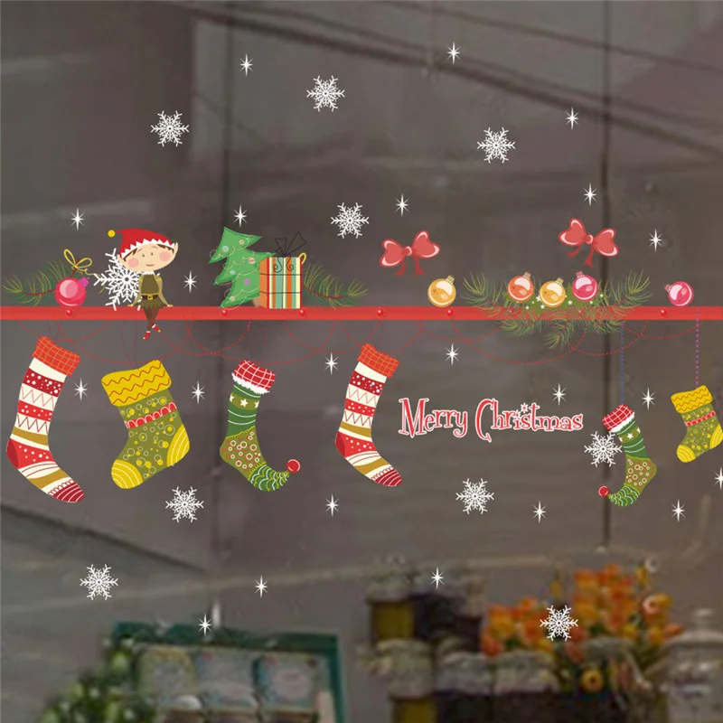 Christmas Tree Snowflake Star Stocking Ball Pattern Wall Art Stickers For Shop Office Home Decoration Festival Window Decals
Christmas Tree Snowflake Star Stocking Ball Pattern Wall Art Stickers For Shop Office Home Decoration Festival Window Decals