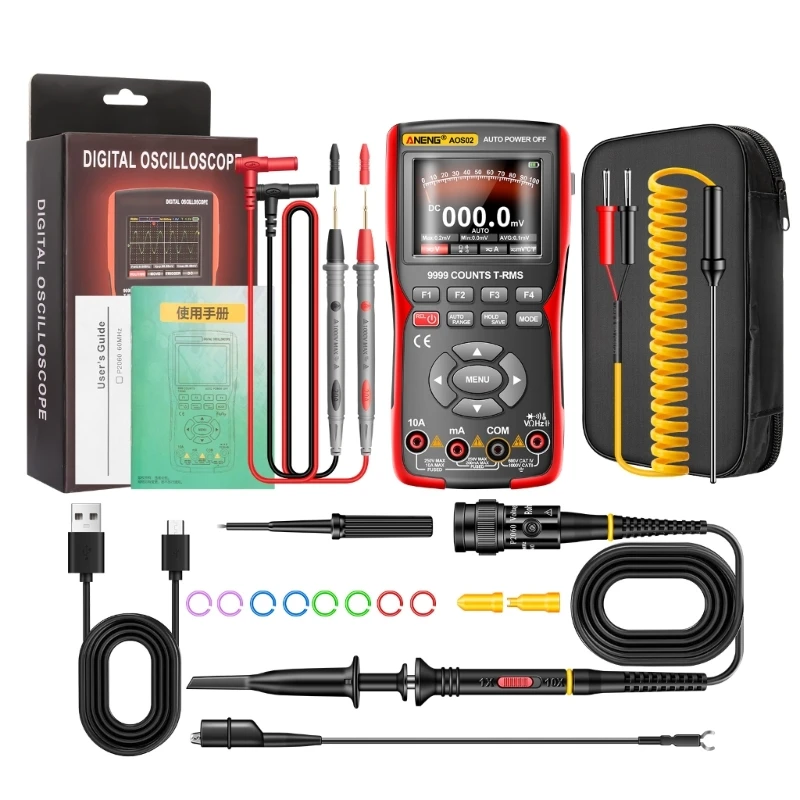Durable AOS02 9999 Counts Digital Profession Oscilloscope Multimeter 2 in 1 PC Waveform Data Storage True-RMS DropShipping
Durable AOS02 9999 Counts Digital Profession Oscilloscope Multimeter 2 in 1 PC Waveform Data Storage True-RMS DropShipping