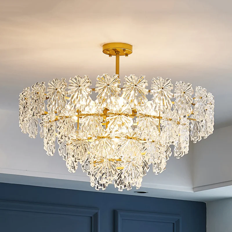 Chandeliers Luxury Glass Snowflake Ceiling Modern Lighting Living Room Hotel Lobby Bedroom Led Lights
Chandeliers Luxury Glass Snowflake Ceiling Modern Lighting Living Room Hotel Lobby Bedroom Led Lights
