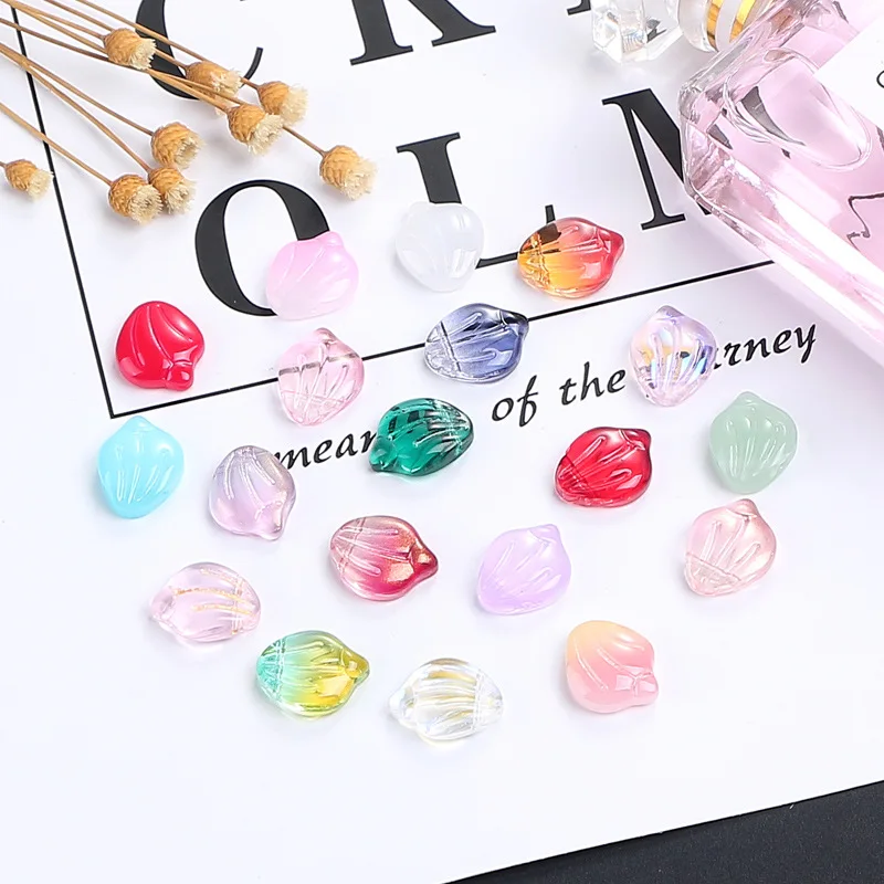 12 * 15 Czech Glass peach blossom gradient glass petal antique DIY glass material accessories wholesale
12 * 15 Czech Glass peach blossom gradient glass petal antique DIY glass material accessories wholesale