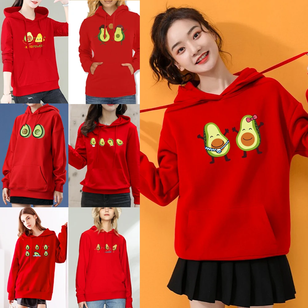 Hoodie Sweatshirts Women Pullover Fashion Long Sleeve Avocado Printing Harajuku Hooded Streetwear Casual Loose Pocket Clothes
Hoodie Sweatshirts Women Pullover Fashion Long Sleeve Avocado Printing Harajuku Hooded Streetwear Casual Loose Pocket Clothes