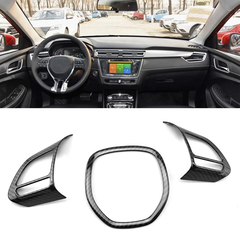 3Pcs Steering Wheel Panel Decoration Frame For ROEWE Ei5 I5 I6 2018-2020 Car Carbon Fiber 
3Pcs Steering Wheel Panel Decoration Frame For ROEWE Ei5 I5 I6 2018-2020 Car Carbon Fiber