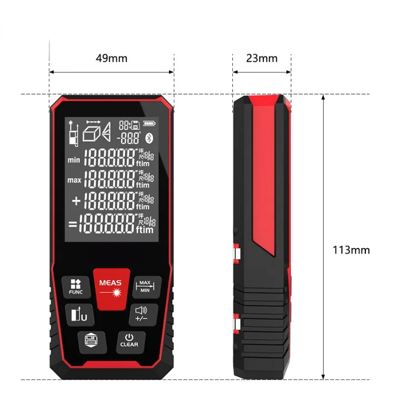 Laser Rangefinder Distance Meter Finder Building Measure Ruler laser tape range device rulerfinder build measure
Laser Rangefinder Distance Meter Finder Building Measure Ruler laser tape range device rulerfinder build measure