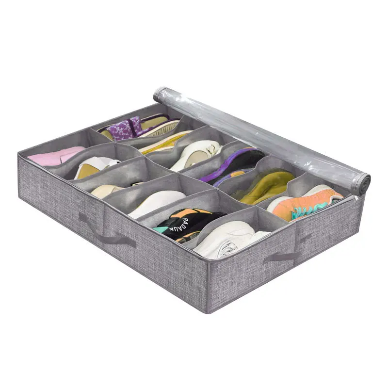 Non-woven Underbed Storage Box for Shoes Foldable Dustproof Storage Boxes Covered Visual Organisation Storage Organizer 75x60x15 
Non-woven Underbed Storage Box for Shoes Foldable Dustproof Storage Boxes Covered Visual Organisation Storage Organizer 75x60x15