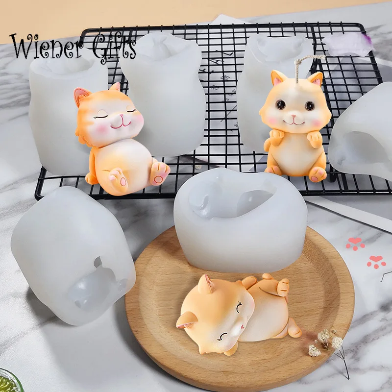Cat Silicone DIY Cartoon Animal Cat Incense Candle Liquid Silicone Chocolate Mold Candle Mold Silicone Silicone Mold
Cat Silicone DIY Cartoon Animal Cat Incense Candle Liquid Silicone Chocolate Mold Candle Mold Silicone Silicone Mold