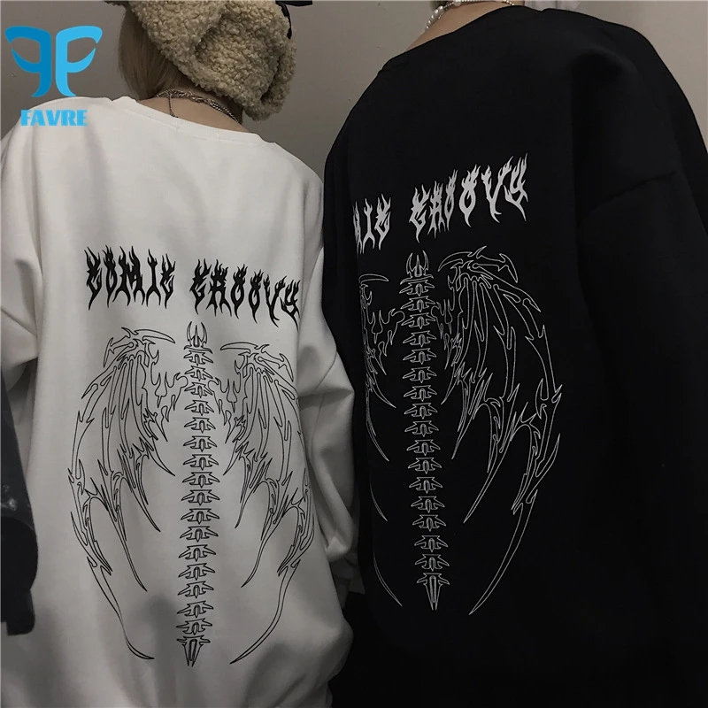FAVRE Personality Wing Sweatshirts Mens Roundneck Letter Pullovers Women Spring Autumn Ins Casual Korean Version Couple Tops
FAVRE Personality Wing Sweatshirts Mens Roundneck Letter Pullovers Women Spring Autumn Ins Casual Korean Version Couple Tops