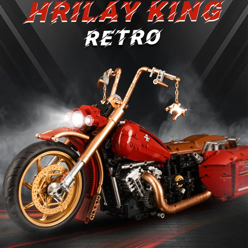 Classic Motorcycle 1:5 - Vintage Moto 10514 Metal Painted Motorcycle Building Block Model 2111PCS Kids Toy Christmas Present
Classic Motorcycle 1:5 - Vintage Moto 10514 Metal Painted Motorcycle Building Block Model 2111PCS Kids Toy Christmas Present