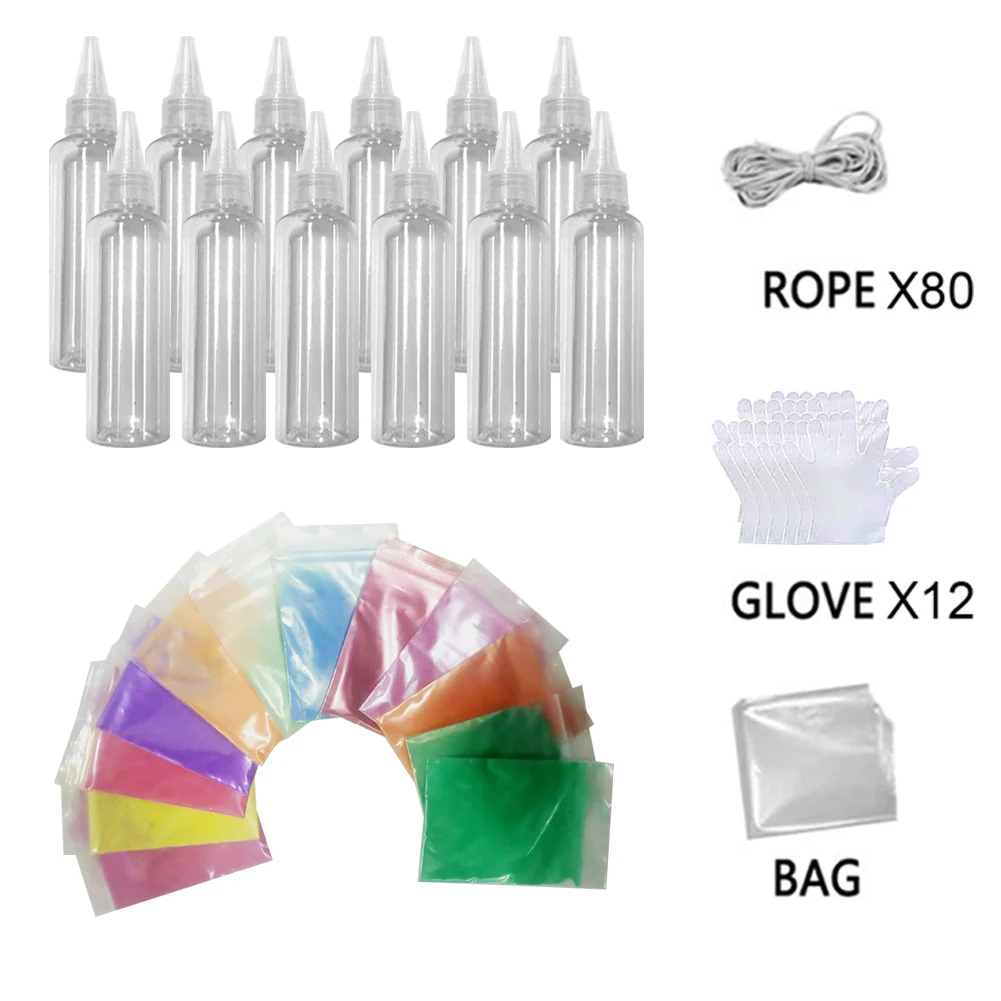 Rubber Bands Tie Dye Kit DIY Colorful For Clothing Tablecloth Coloring Pigment Handmade Art Supplies Fabric Textile Craft Bottle
Rubber Bands Tie Dye Kit DIY Colorful For Clothing Tablecloth Coloring Pigment Handmade Art Supplies Fabric Textile Craft Bottle