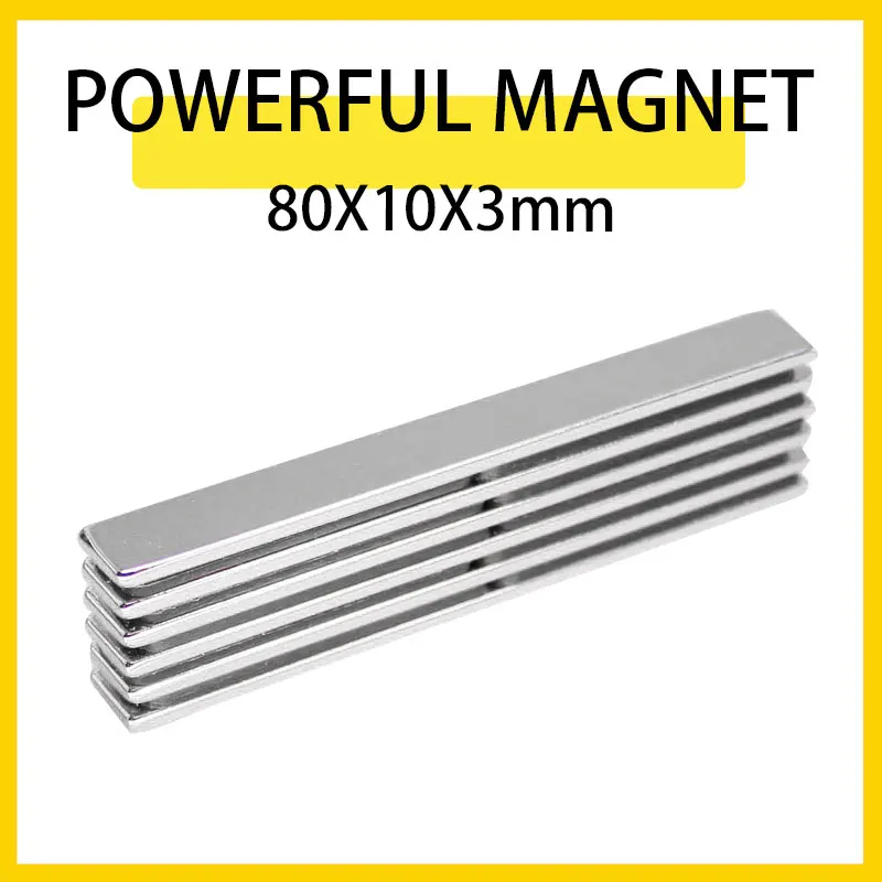 1/2/3/5PCS 60x50x5 80x5x3 80x10x3 80x20x10 100x10x3 100x10x5 Block Neodymium Magnet Strong Powerful Rare Earth NdFeB Magnets
1/2/3/5PCS 60x50x5 80x5x3 80x10x3 80x20x10 100x10x3 100x10x5 Block Neodymium Magnet Strong Powerful Rare Earth NdFeB Magnets
