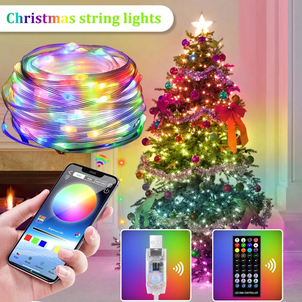 LED Strip Light 200LED USB Powered Smart APP Remote Control Music Sync Dimmable Lighting Color Changing Waterproof Bedroom Light
LED Strip Light 200LED USB Powered Smart APP Remote Control Music Sync Dimmable Lighting Color Changing Waterproof Bedroom Light