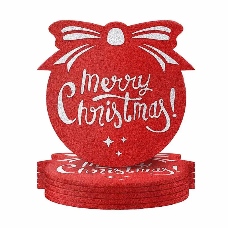 6PCS Absorbent Felt Round Drink Coasters Set Christmas Coasters Cool Soft Cup Coaster Table Coasters for Tabletop Protection
6PCS Absorbent Felt Round Drink Coasters Set Christmas Coasters Cool Soft Cup Coaster Table Coasters for Tabletop Protection