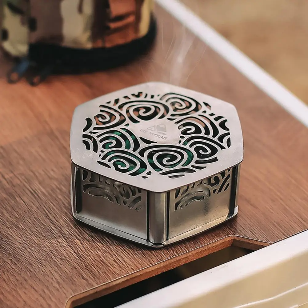 Magnetic Mosquito-repellent Incense Box Stainless Steel Outdoor Windproof Hollowed Multi-functional Mosquito Coil Tray
Magnetic Mosquito-repellent Incense Box Stainless Steel Outdoor Windproof Hollowed Multi-functional Mosquito Coil Tray