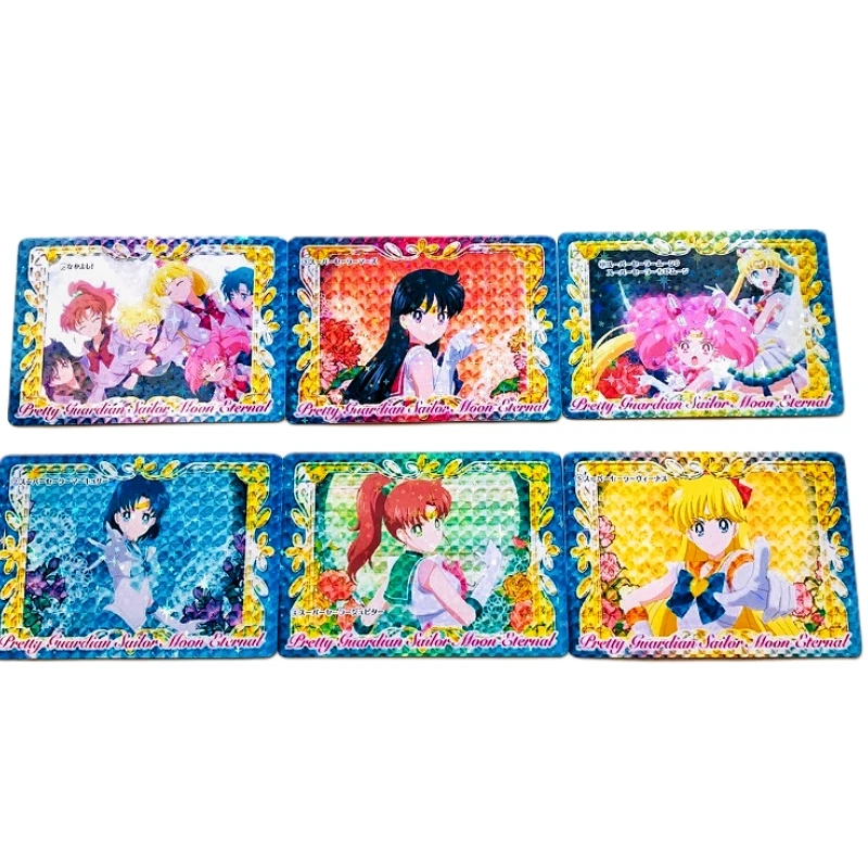 6pcs/Set Sailor Moon Animation Characters Tsukino Usagi Chibiusa Hino Rei Flash Card Classics Anime Collection Toy
6pcs/Set Sailor Moon Animation Characters Tsukino Usagi Chibiusa Hino Rei Flash Card Classics Anime Collection Toy