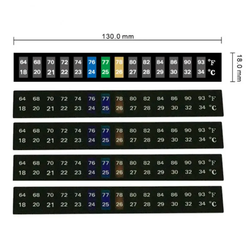 2/4/5PCS Durable Aquarium Thermometer High Quality Temperature Measurement Stickers Stick-on Fish Tank Fridge Sticker Adhesive
2/4/5PCS Durable Aquarium Thermometer High Quality Temperature Measurement Stickers Stick-on Fish Tank Fridge Sticker Adhesive