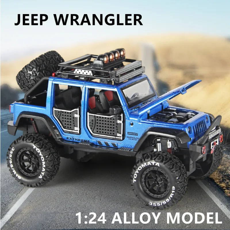 1:24 Jeeps Wrangler Big Tyre Refit Pickup Off-road Vehicle Alloy Model Diecast Metal Toy Car Model Collection Childrens Toy Gift
1:24 Jeeps Wrangler Big Tyre Refit Pickup Off-road Vehicle Alloy Model Diecast Metal Toy Car Model Collection Childrens Toy Gift