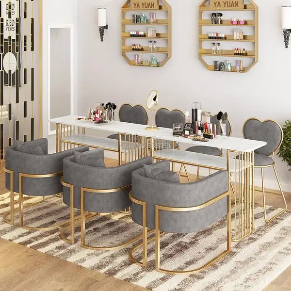 Nail Tables Marble manicure net red economy simple iron art single double manicure Fashion ins nordic salon heart chair table
Nail Tables Marble manicure net red economy simple iron art single double manicure Fashion ins nordic salon heart chair table