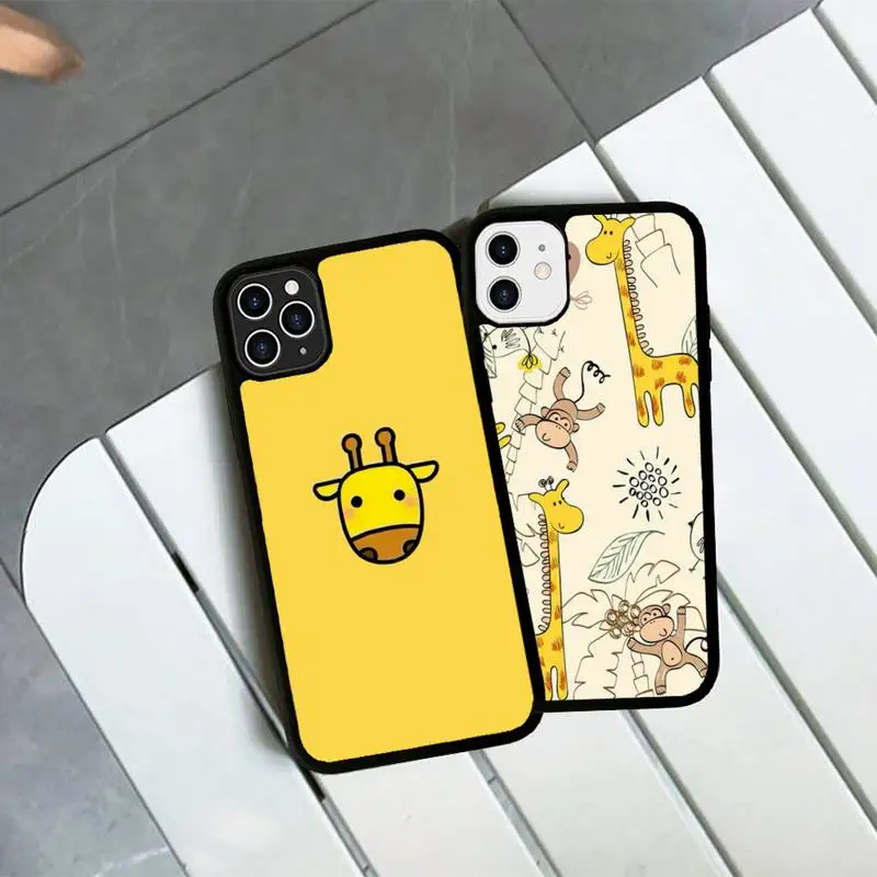 Cute Cartoon Animal Giraffe Phone Case Silicone PC+TPU Case for iPhone 11 12 13 Pro Max 8 7 6 Plus X SE XR Hard Fundas
Cute Cartoon Animal Giraffe Phone Case Silicone PC+TPU Case for iPhone 11 12 13 Pro Max 8 7 6 Plus X SE XR Hard Fundas