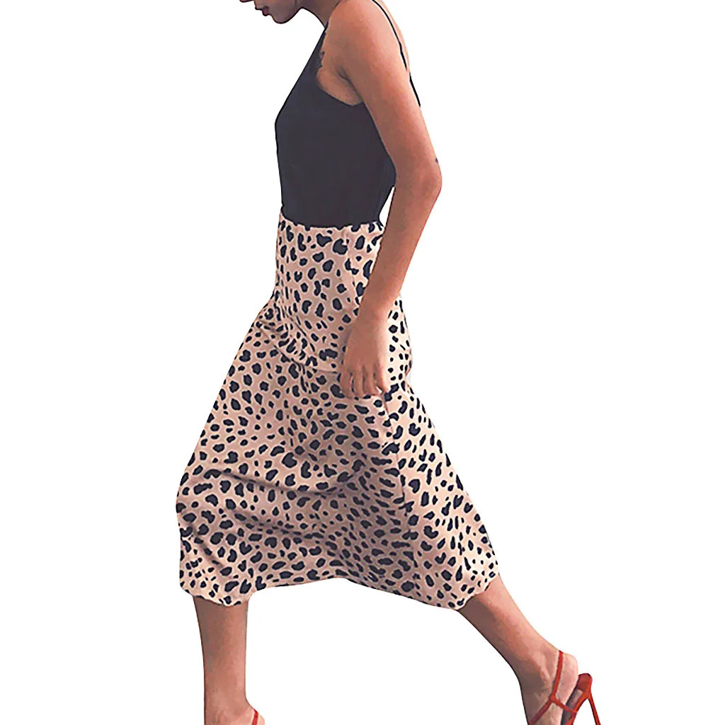 Medium-Length Fashion Skirt Print A-Line Waist Women High Leopard Slim Skirt Kawaii skirt
Medium-Length Fashion Skirt Print A-Line Waist Women High Leopard Slim Skirt Kawaii skirt