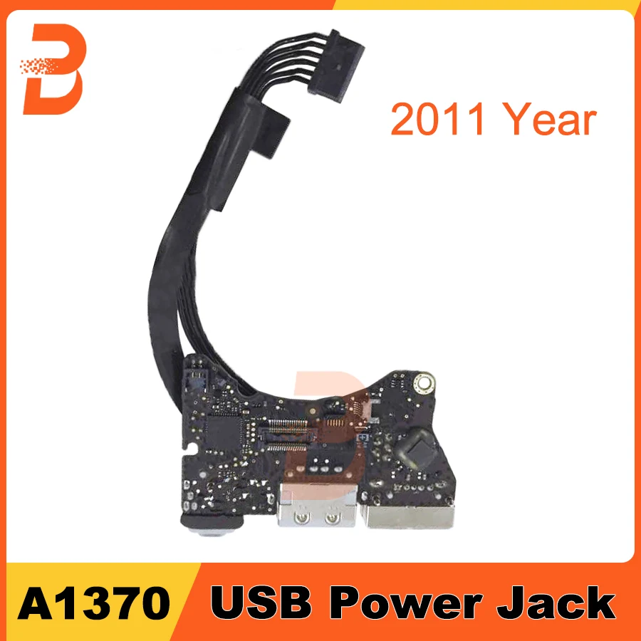 

Tested Original I/O USB Audio Board 820-3053-A For MacBook Air 11" A1370 Power DC-IN Jack 2011 Year MC968 MC969 EMC 2471