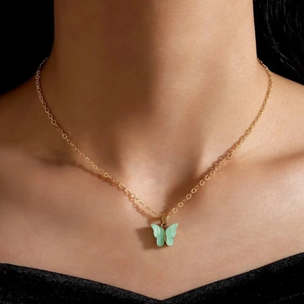 2022 Acrylic Colorful Butterfly Pendant Necklace Ladies Geometric Simple Hemp Rope Chain Necklace Party Jewelry Exquisite Gifts
2022 Acrylic Colorful Butterfly Pendant Necklace Ladies Geometric Simple Hemp Rope Chain Necklace Party Jewelry Exquisite Gifts