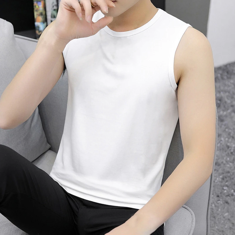 Wide Shoulder Vest Men's Sleeveless Camisole Loose Fitting T-shirt Cotton Summer Sports Tight Bottom Sweatshirt
Wide Shoulder Vest Men's Sleeveless Camisole Loose Fitting T-shirt Cotton Summer Sports Tight Bottom Sweatshirt