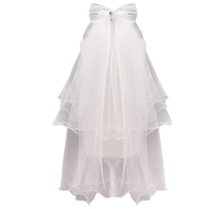 Minimalist Simple 2 Tier Layered Women Girls Short Wedding Veils Ivory White Tulle Bridal Veil Marriage Accessories With Comb
Minimalist Simple 2 Tier Layered Women Girls Short Wedding Veils Ivory White Tulle Bridal Veil Marriage Accessories With Comb