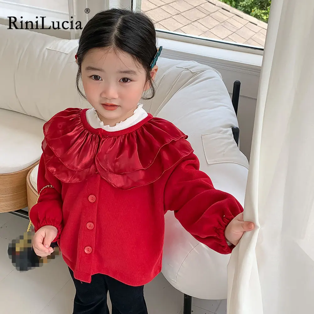 RiniLucia 2022 Girls Kids Fashion Knit Sweaters Cardigan Jackets Ruffle Lapel Autumn Girl Cute Baby Clothes Children Overcoats
RiniLucia 2022 Girls Kids Fashion Knit Sweaters Cardigan Jackets Ruffle Lapel Autumn Girl Cute Baby Clothes Children Overcoats