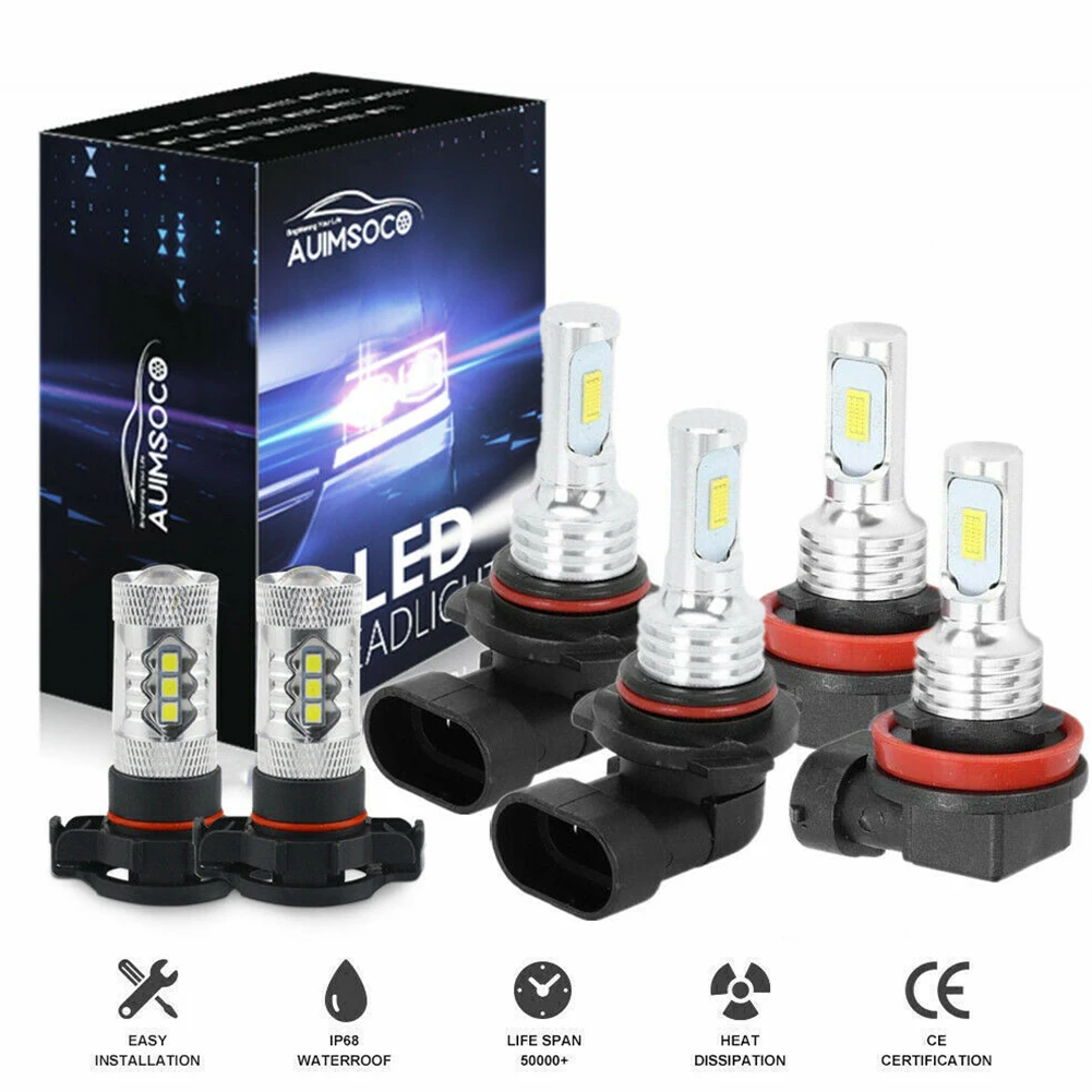 LED Car Headlight Fog Light Kit IP67 Rated Water Pure White Seal 6000K Durable Car LED Headlight Fog Light Kit
LED Car Headlight Fog Light Kit IP67 Rated Water Pure White Seal 6000K Durable Car LED Headlight Fog Light Kit