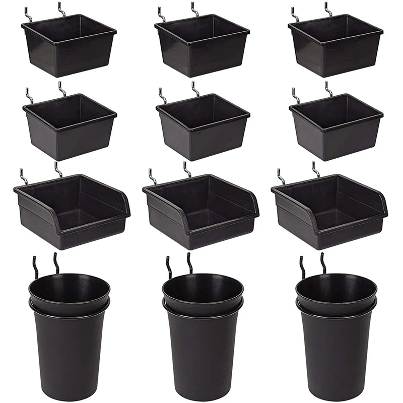HOT Pegboard Bins Peg Board Cups With Hooks & Loops 12 Pack,Assortment Organizer Accessory,Tools Storage Arrange System Kit
HOT Pegboard Bins Peg Board Cups With Hooks & Loops 12 Pack,Assortment Organizer Accessory,Tools Storage Arrange System Kit