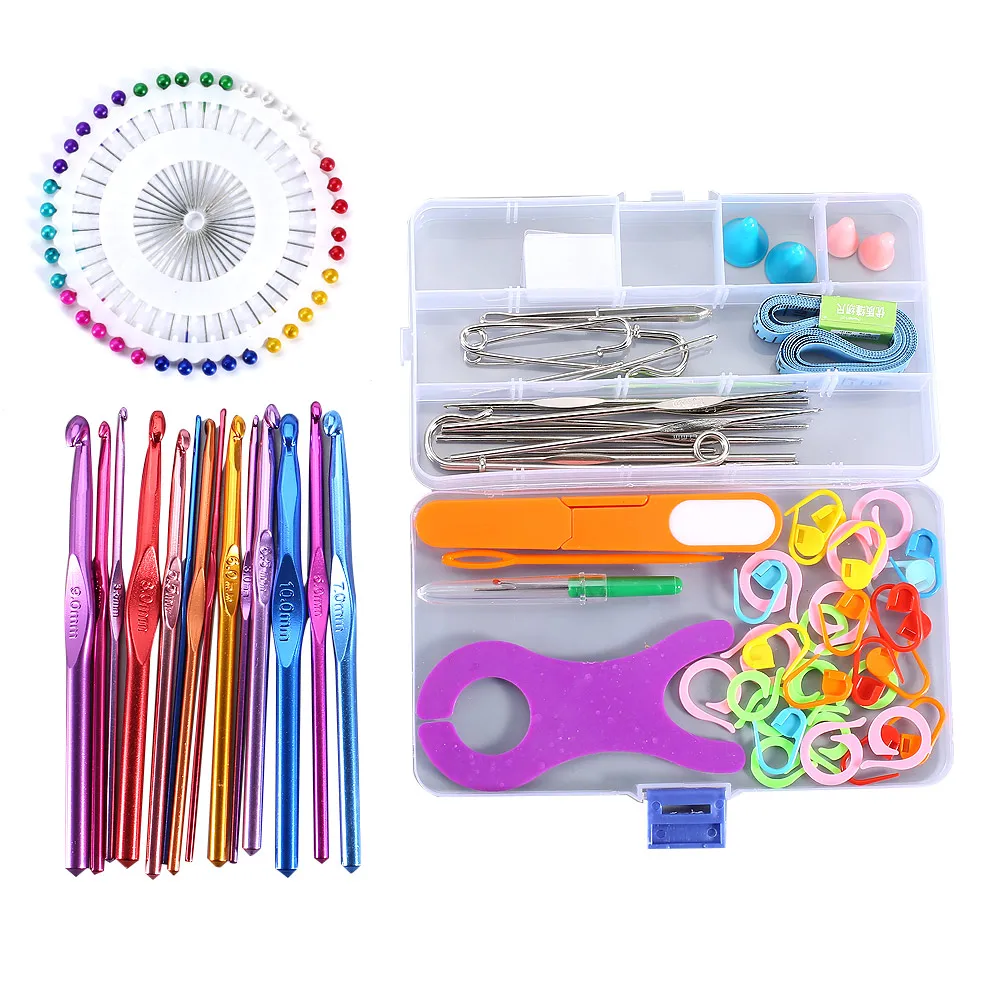 Multicolour Metal Hook Needle Set Knitting Needle Set Crochet Full Set Needle Crocheted Sweater Tools YE-Hot
Multicolour Metal Hook Needle Set Knitting Needle Set Crochet Full Set Needle Crocheted Sweater Tools YE-Hot