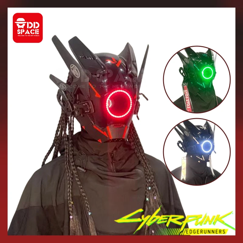 Шлем для косплея Cyberpunk, маска для косплея Cyberpunk Edgerunners David, светящийся механический шлем helmetKamen Rider, косплей шлем на Хэллоуин
Шлем для косплея Cyberpunk, маска для косплея Cyberpunk Edgerunners David, светящийся механический шлем helmetKamen Rider, косплей шлем на Хэллоуин