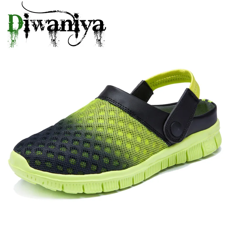 Сандалии Diwaniya мужские сетчатые, дышащие шлепанцы, пляжная обувь, Тапочки для воды, модные тапочки, лето
Сандалии Diwaniya мужские сетчатые, дышащие шлепанцы, пляжная обувь, Тапочки для воды, модные тапочки, лето
