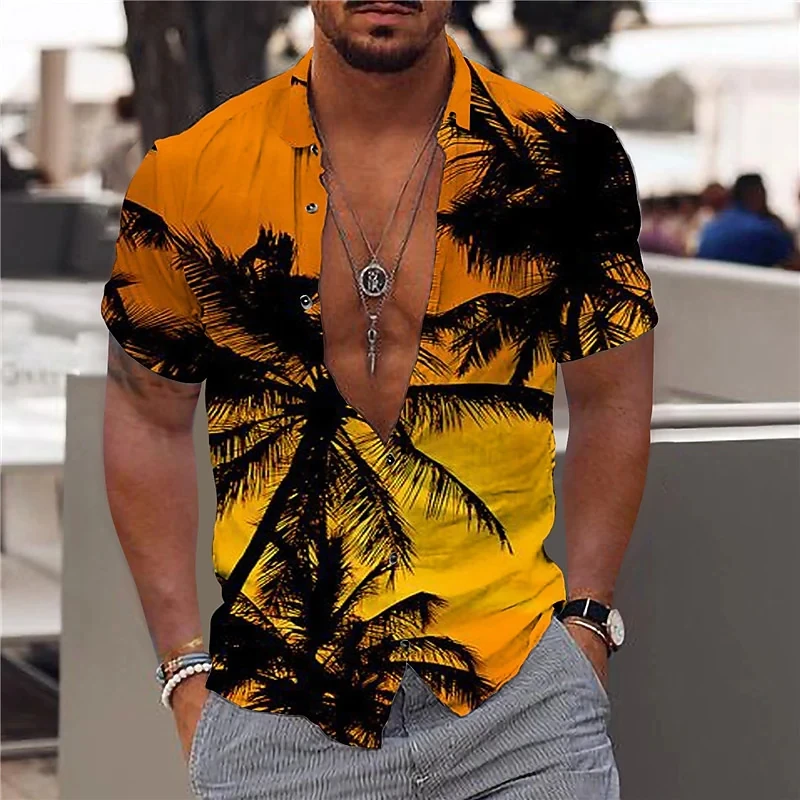 Men's Summer New Short Sleeve Shirt Loose Breathable Short Sleeve Hawaiian Print Short Sleeve Shirt Button Short Sleeve Shirt
Men's Summer New Short Sleeve Shirt Loose Breathable Short Sleeve Hawaiian Print Short Sleeve Shirt Button Short Sleeve Shirt