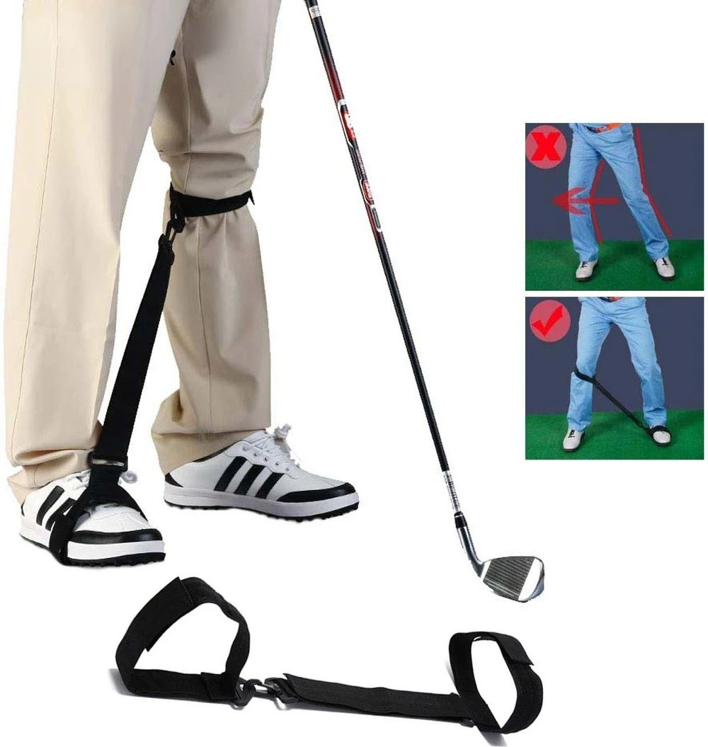 

Golf Swing Trainer Leg Correction Belt Training Aid Post Orthotics Strap Posture Corrector for Men Women Golf Training Accessory