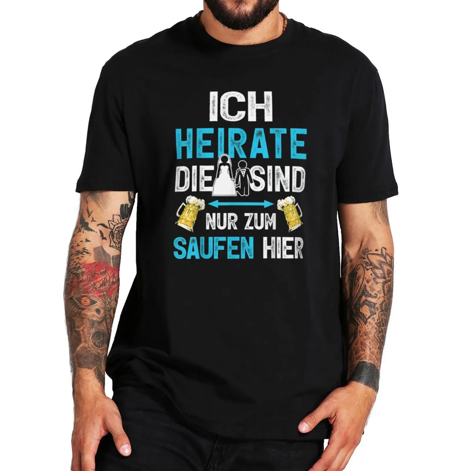 Bridegroom T Shirt Funny Men's Groom Tshirt Outfit With German Text I'm Getting Married They're Only Here To Drink Tees
Bridegroom T Shirt Funny Men's Groom Tshirt Outfit With German Text I'm Getting Married They're Only Here To Drink Tees