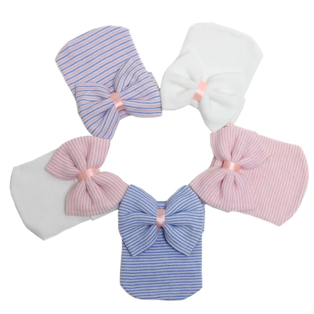 Newborn Baby Knitted Caps Striped Big Bow Decor Baby Butterfly Knot Cap Lovely Newborn Photography Props Hat 0-3M
Newborn Baby Knitted Caps Striped Big Bow Decor Baby Butterfly Knot Cap Lovely Newborn Photography Props Hat 0-3M