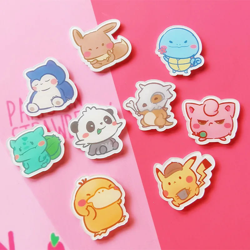 9 Pcs Pokemon Brooch Kawaii Pikachu Eevee Bulbasaur Snorlax Squirtle Jigglypuff Anime Figure Toys Collection Child Gift 
9 Pcs Pokemon Brooch Kawaii Pikachu Eevee Bulbasaur Snorlax Squirtle Jigglypuff Anime Figure Toys Collection Child Gift