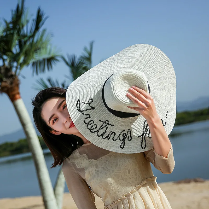 2022 New Luffy Straw Sun Hat letter Female Fashion Foldable Summer Vacation Sun Protection Beach Wide Brim Hat New
2022 New Luffy Straw Sun Hat letter Female Fashion Foldable Summer Vacation Sun Protection Beach Wide Brim Hat New