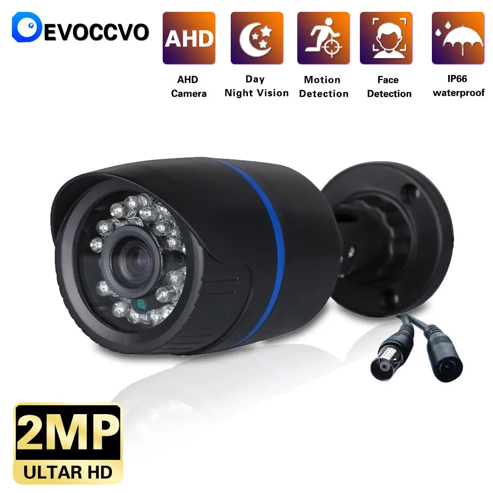 

1080P Camera Surveillance AHD CCTV Analog Camera High Resolution IR Cameras PAL NTSC Outdoor Face Detection Video Cameras 2MP