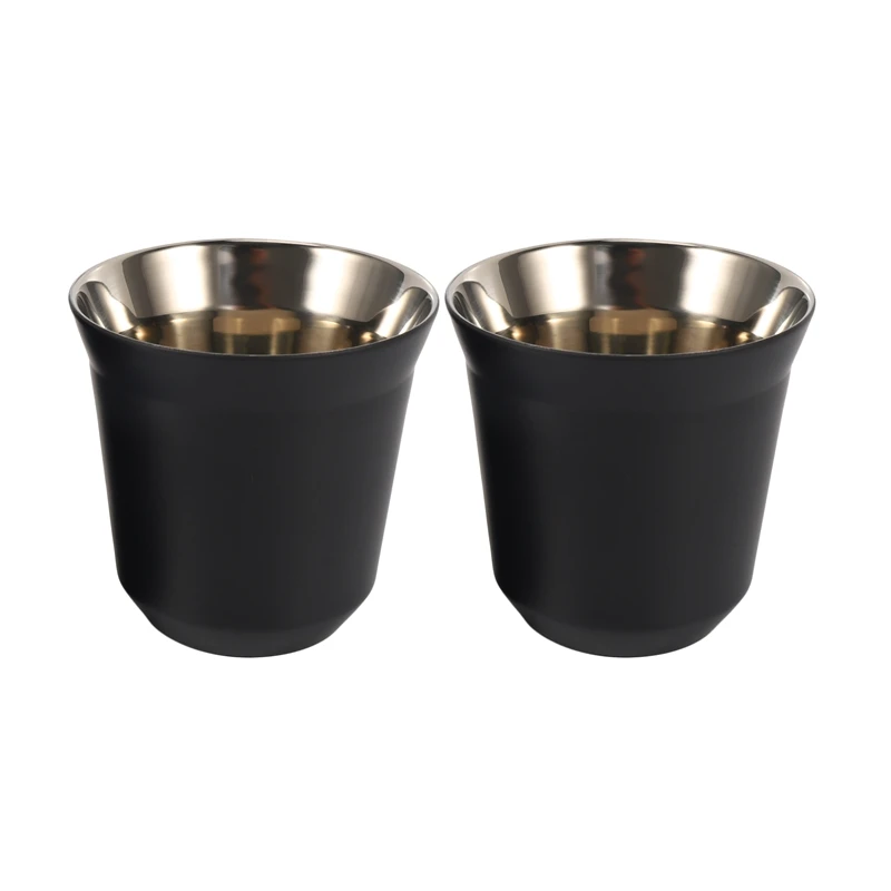 2 Packs Of Espresso Cups Double Stainless Steel Coffee Cups 80Ml Espresso Cups Mugs Powder Cups Coffee Capsule Cups
2 Packs Of Espresso Cups Double Stainless Steel Coffee Cups 80Ml Espresso Cups Mugs Powder Cups Coffee Capsule Cups