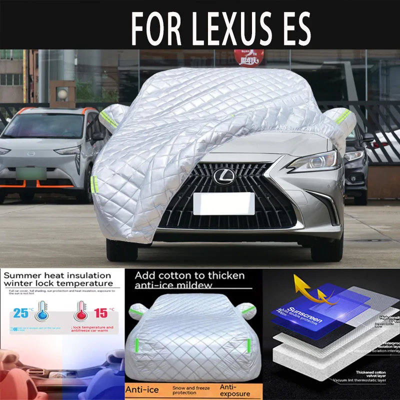 For LEXUS ES auto hail proof protective cover, snow cover, sunshade, waterproof and dustproof external car accessories
For LEXUS ES auto hail proof protective cover, snow cover, sunshade, waterproof and dustproof external car accessories