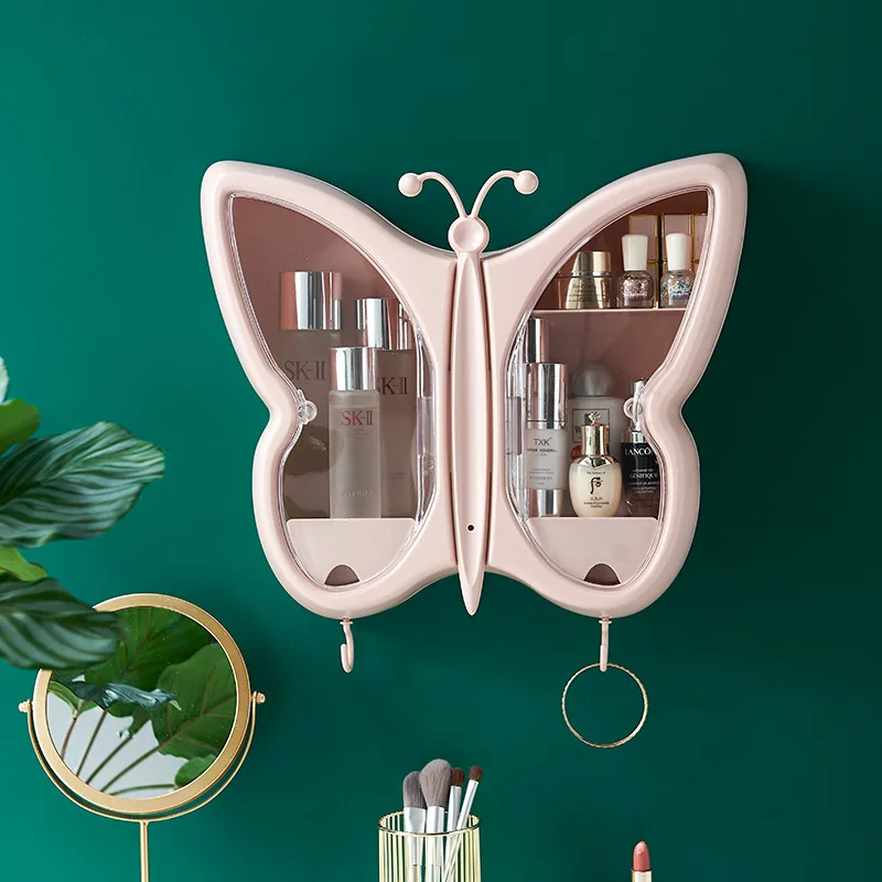 2022 New Creative butterfly makeup organization storage box wall-mounted punch-free dust-proof bathroom wall-mounted rack
2022 New Creative butterfly makeup organization storage box wall-mounted punch-free dust-proof bathroom wall-mounted rack