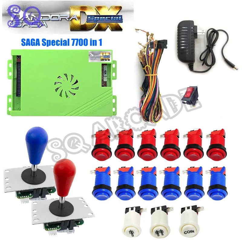 

Pandora Saga Box DX Special Diy Kit 7700 in 1 Family Arcade PCB Game Board Joystick Buttons For Built Retro Game Cabinet Machine