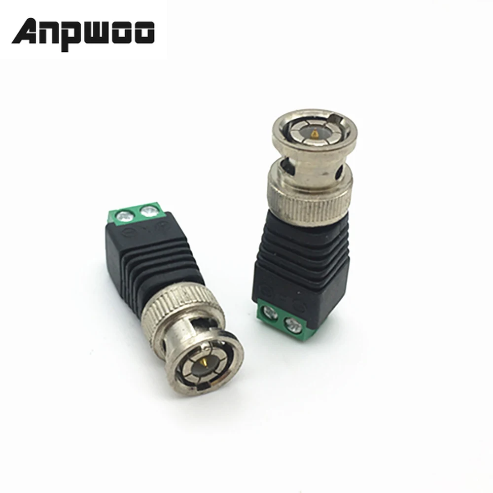 ANPWOO 10pcs/lot BNC Male to UTP Mini Coax CAT5 To Camera CCTV Video Balun Connector Adapter POE cctv tester IP camera FC
ANPWOO 10pcs/lot BNC Male to UTP Mini Coax CAT5 To Camera CCTV Video Balun Connector Adapter POE cctv tester IP camera FC